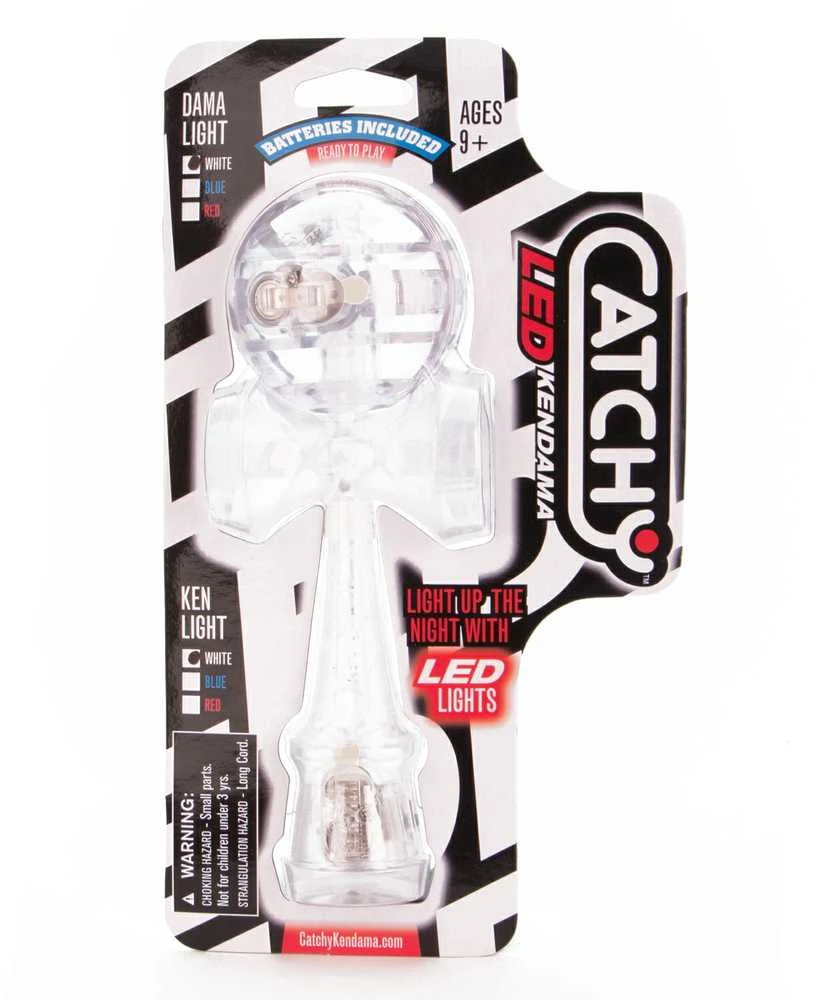 Yoyo Kendama baltas, plastikinis su LED
