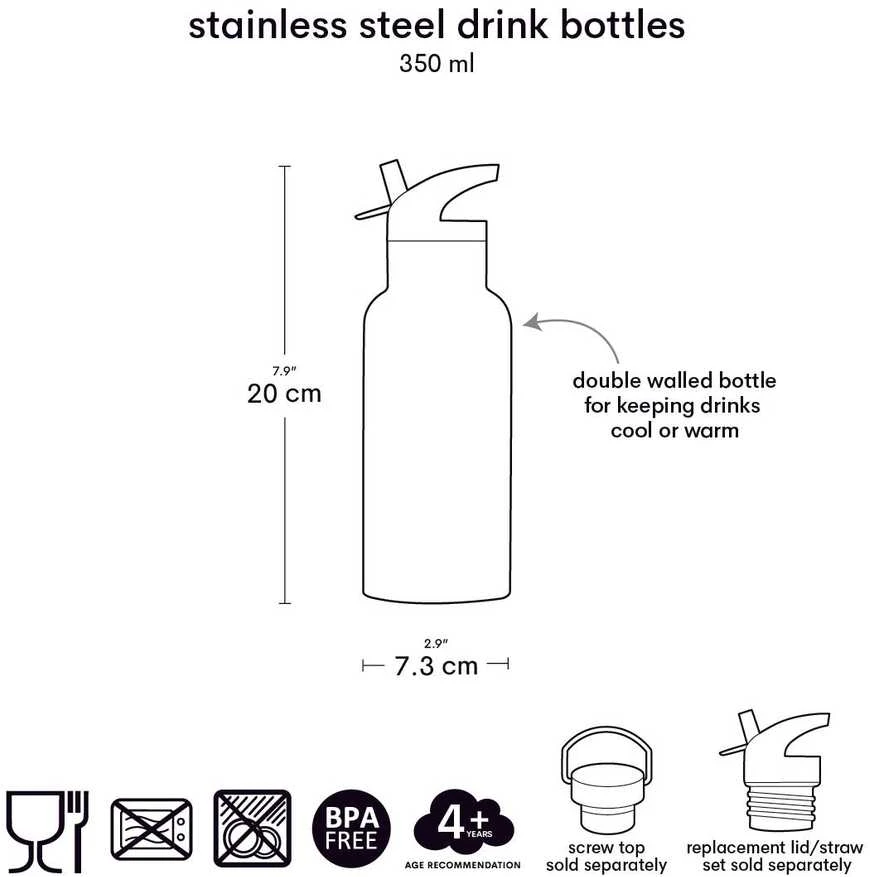 A Little Lovely Allc Nerūdijančio plieno gertuvė Mašinėlės, 350ml