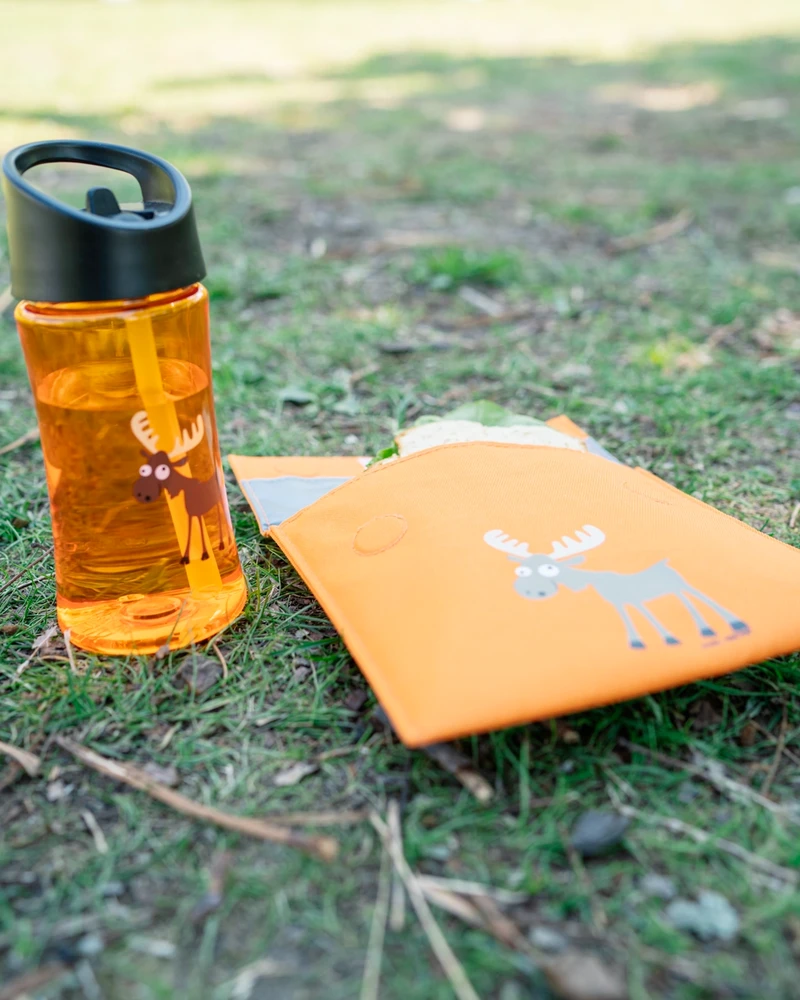 Vaikiška tritano gertuvė su šiaudeliu 350ml „BRIEDIS“ – BPA free