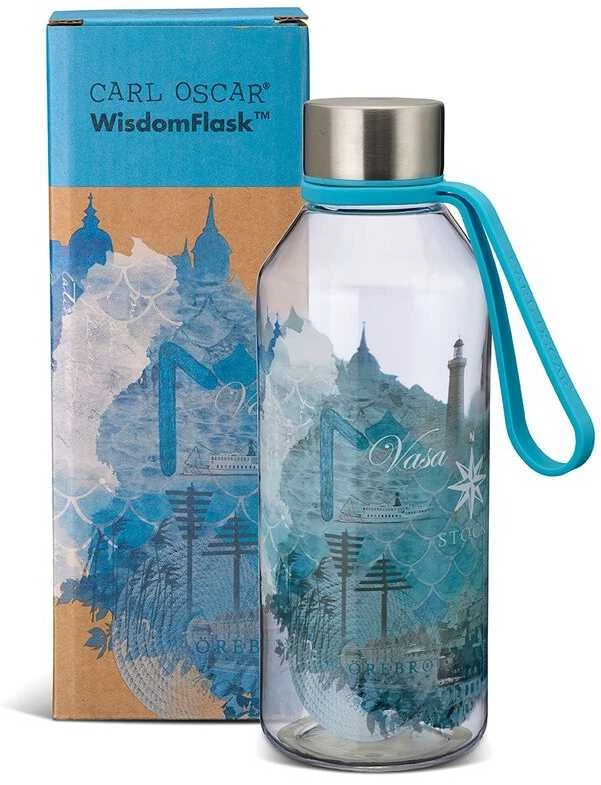 Carl Oscar WisdomFlask gertuvė 650ml - Vanduo - stilinga ir patogi vandens gertuvė kasdienai