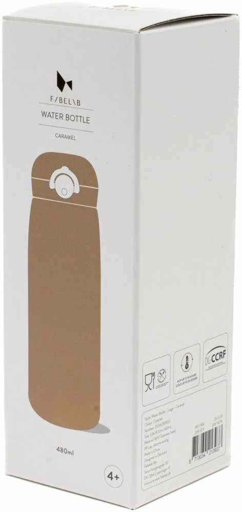 Luxkids Aps Vaikiška termo gertuvė FABELAB Caramel 480 ml