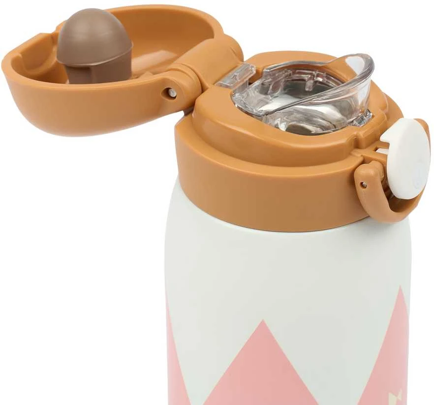Luxkids Aps Vaikiška termo gertuvė FABELAB Harlekin Rose 320 ml