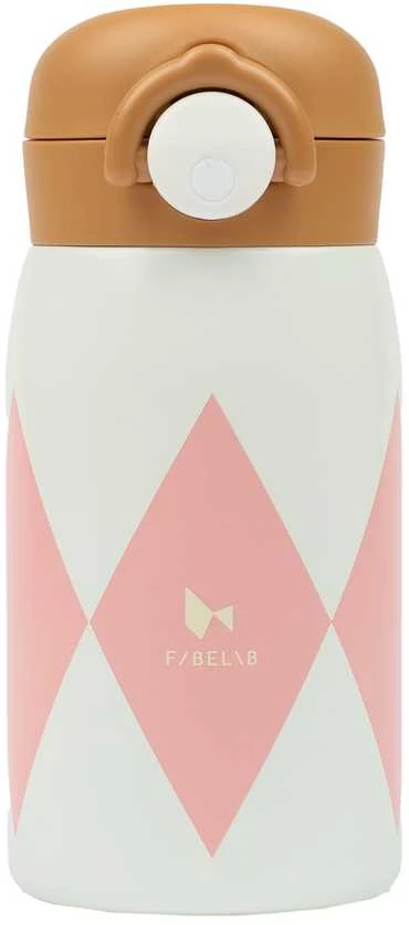 Luxkids Aps Vaikiška termo gertuvė FABELAB Harlekin Rose 320 ml