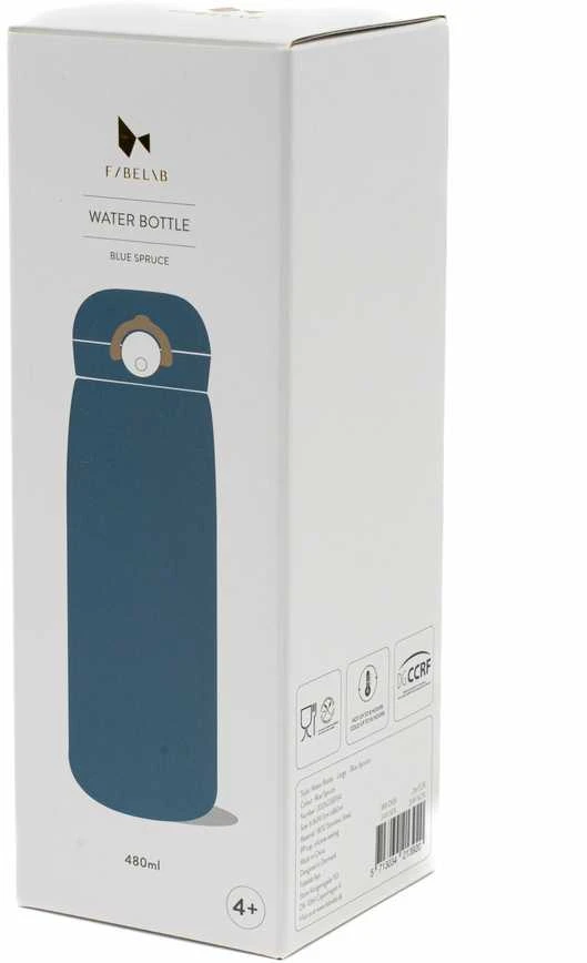 Luxkids Aps Vaikiška termo gertuvė FABELAB Mėlyna Spruce 480 ml