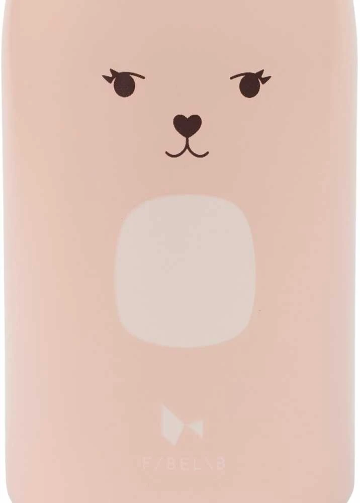 Luxkids Aps Vaikiška termo gertuvė FABELAB Zuikis Rose 320 ml