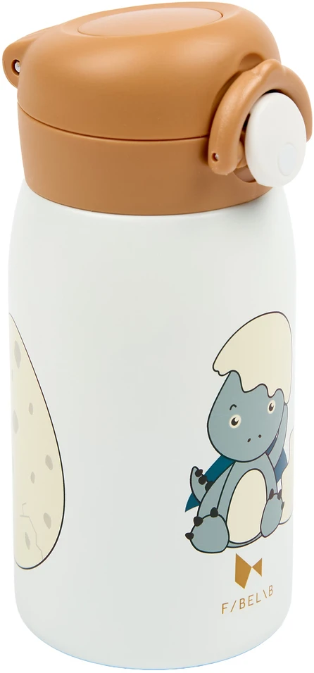 Luxkids Aps Vaikiška termo gertuvė FABELAB DINOLAND Mėlynas 320 ml