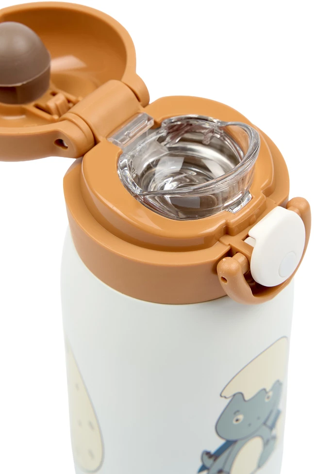 Luxkids Aps Vaikiška termo gertuvė FABELAB DINOLAND Mėlynas 320 ml