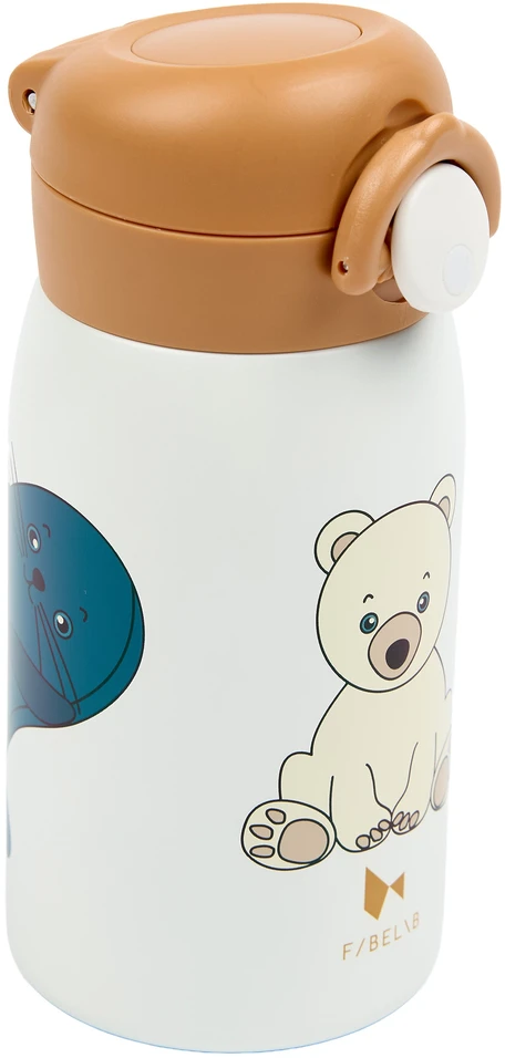 Luxkids Aps Vaikiška termo gertuvė FABELAB POLIARINĖ MEŠKA 320 ml