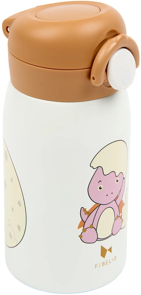 Luxkids Aps Vaikiška termo gertuvė FABELAB DINOLAND ROSE 320 ml