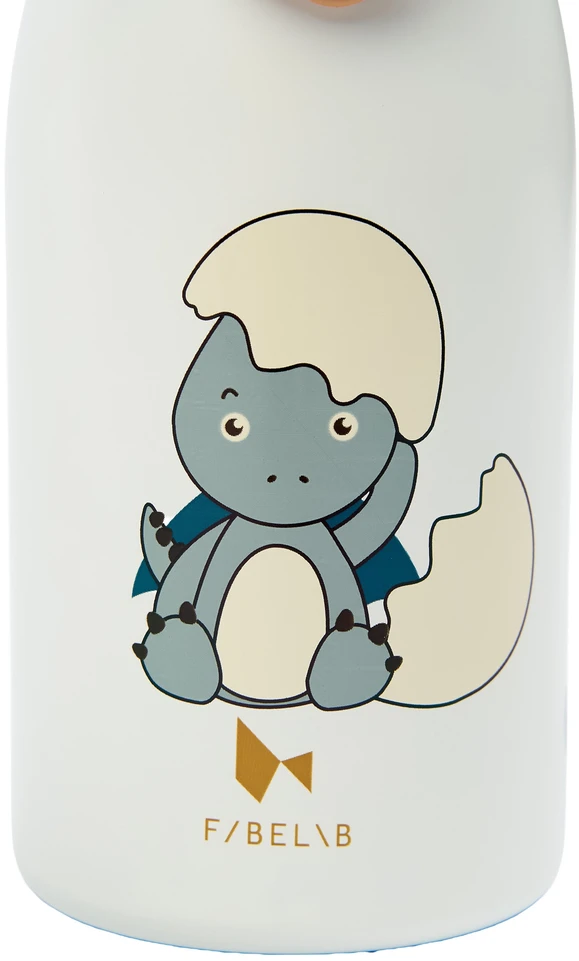 Luxkids Aps Vaikiška termo gertuvė FABELAB DINOLAND Mėlynas 320 ml