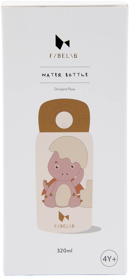 Luxkids Aps Vaikiška termo gertuvė FABELAB DINOLAND ROSE 320 ml