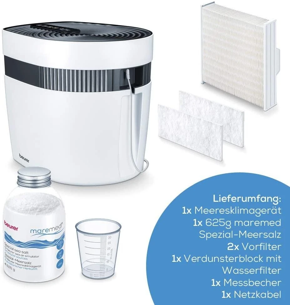 Jūros oro kondicionierius, drėkintuvas, valytuvas Beurer maremed® MK 500
