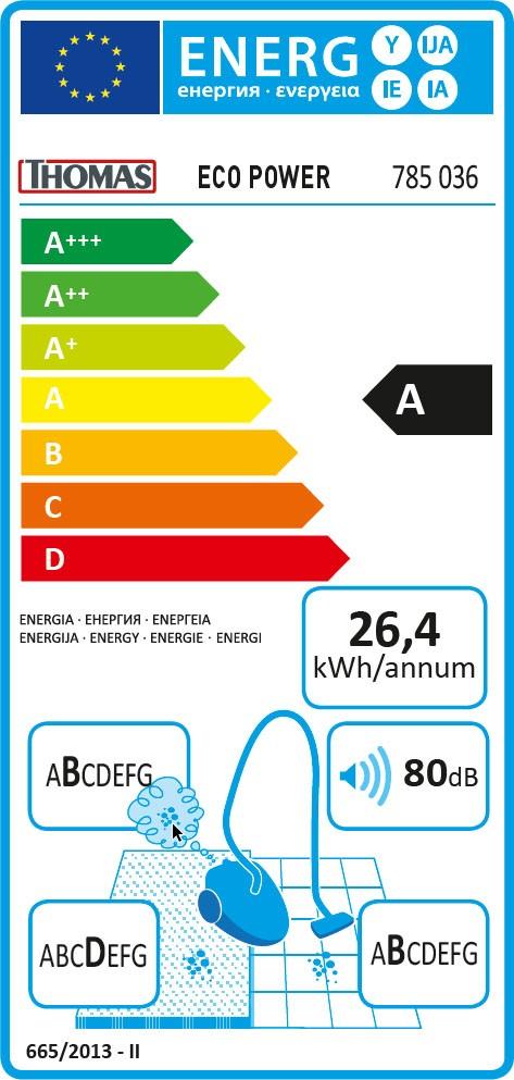 THOMAS Sauso valymo dulkių siurblys ECO POWER 785038