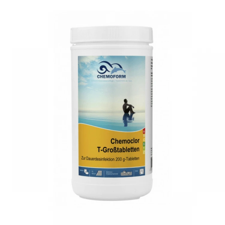 Chemoform Lėto tirpimo chloras Chemoclor T- tabletės (200g), 1kg