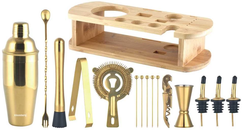 Klausberg Auksinis barmeno rinkinys, 16 elementų, KB-7583, plienas