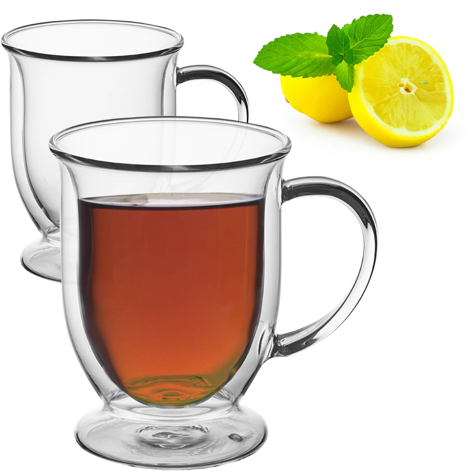 Kamille 2 dvigubas stiklinis komplektas puodeliai 370 ml 9014 9014
