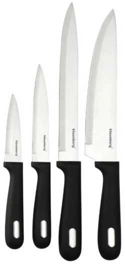 Rinkinys 8 dalių peilių ir pjaustymo lentelių rinkinys su organizatoriumi, juodas, nerūdijantis plienas, Klausberg, kb-7980