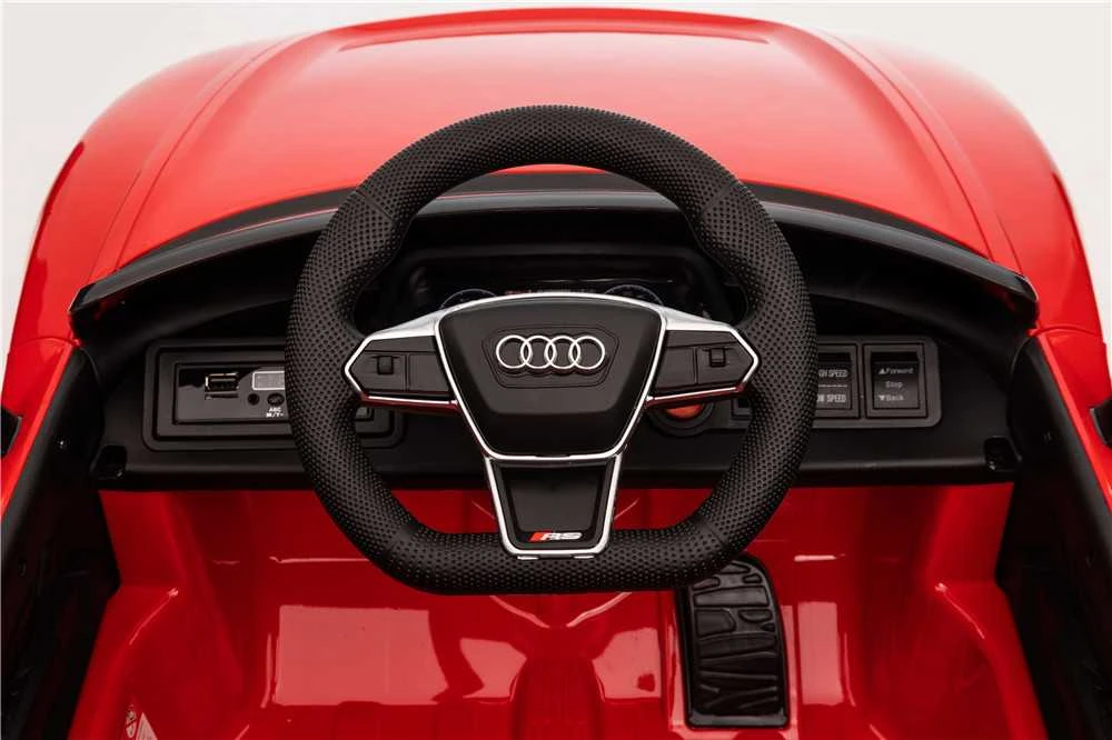 Leggodt Audi RS e-tron GT lasten sähköauto, punainen