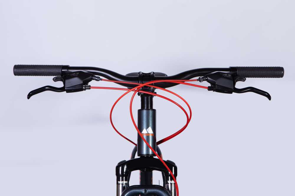 MTB bicycle 29" Discovery TopVelo BASTION MD CS frame-48 cm pilkas with oranžinis