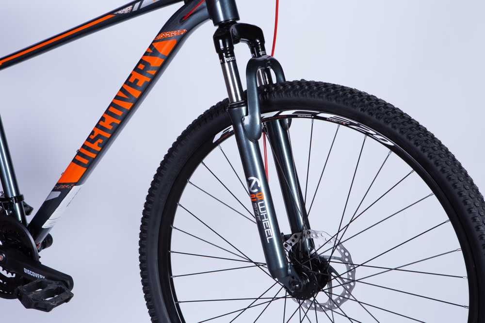 MTB Bicycle 29" Discovery MD TopVelo Bastion Shimano, 43 cm frame, pilkas-oranžinis
