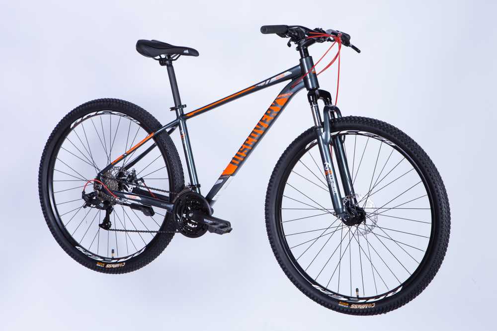 MTB Bicycle 29" Discovery MD TopVelo Bastion Shimano, 43 cm frame, pilkas-oranžinis
