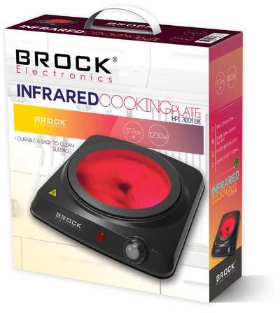 BROCK Infraraudonųjų spindulių kaitlentė. Viena zona. 1200W