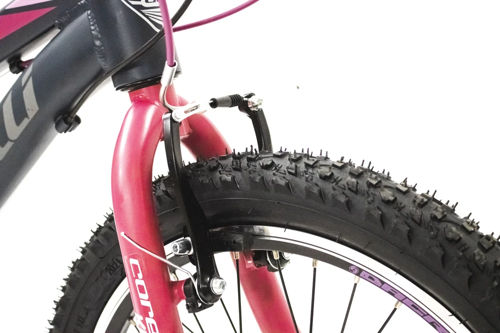 Vaikiškas dviratis TopVelo Corelli GIRL MTB MICROSHIFT (Ratų dydis: 20, Rėmo dydis: 10) Mėlynas / rožinis
