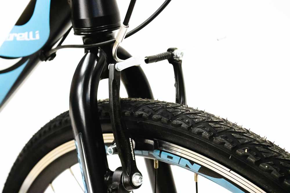 City bike 28" Corelli TopVelo Trivor 1.0 V-brake 21-speed, frame-20", dark pilkas/red/baltas