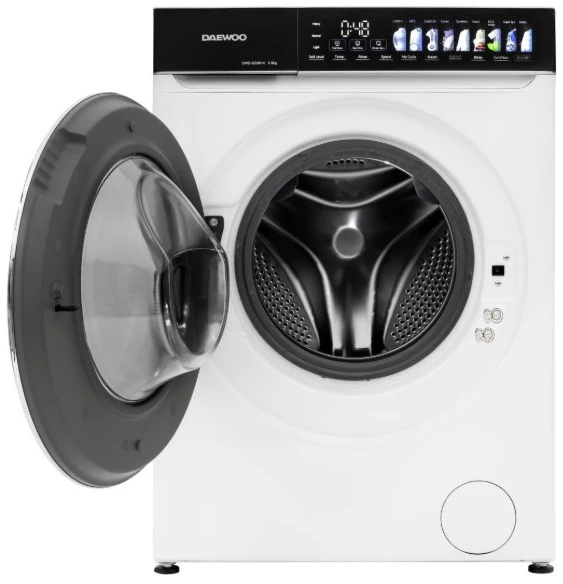 Daewoo DWD DS9014 skalbimo mašina, 9kg, inverterinis variklis, 1400 aps./min., 12 programų