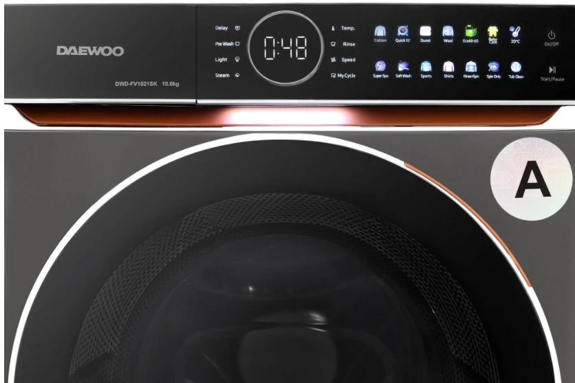 Daewoo skalbimo mašina DWD FV1021SK, 10 kg, 1400 aps./min., A klasė, 14 programų