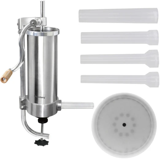 Virtuvinis kombainas Dešrų kimštuvas, talpa 3kg, vertikalus, nerūdijančio plieno, Klausberg, KB 7926