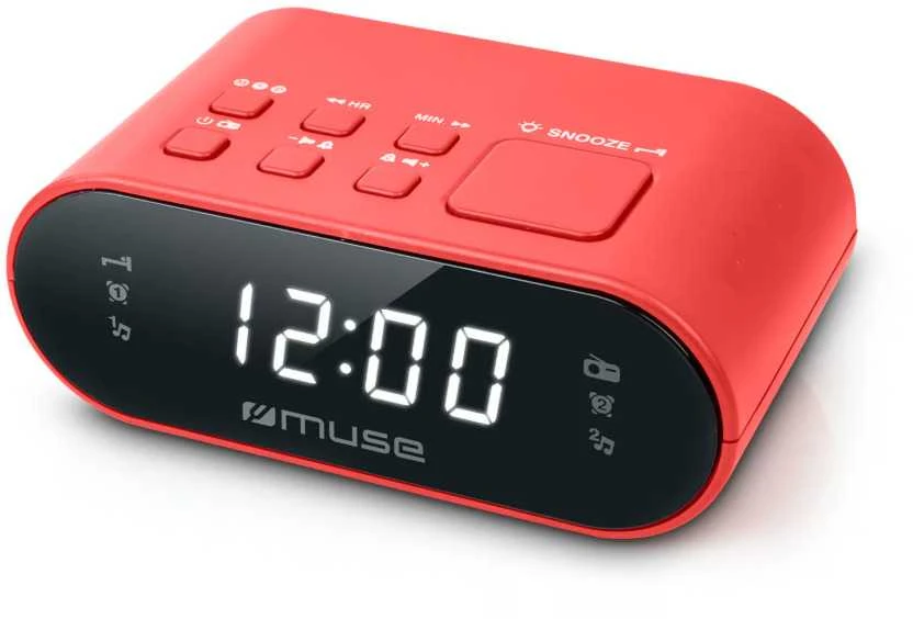 Radijo žadintuvas Muse Radijo žadintuvas M-10 Raudonas