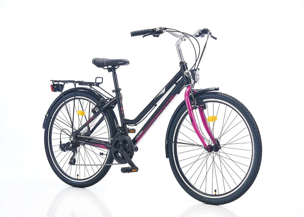 Bicycle 24" Corelli TopVelo Shiwers, juodas/violetinė