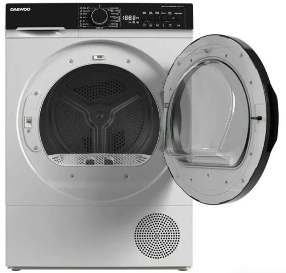 Džiovyklė Džiovintuvas drabužiams Daewoo Džiovintuvas 9kg A+++ DDR XV9A/C Typ kondensacyjny su pompą ciepła Maksymalne obciążenie 9kg DDR XV9A/C