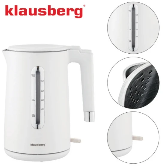Elektrinis virdulys Klausberg KB 7890, tūris 1,7 l, 2200 W