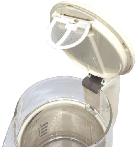 Elektrinis virdulys Klausberg KB 7893 pagamintas iš stiklo su LED skydeliu, tūris 1,0 l ir galia 110