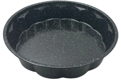 Forma, apvali, metalinė, su nelimpančia danga, juoda, 27,5 cm skersmens, Klausberg, kb-7838