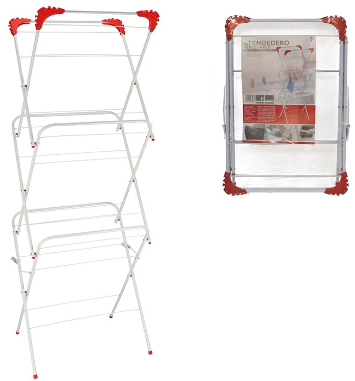 Gerimport Brock Saliekams džiovyklė ar 3 augstuma līmeņiem 40 × 49 × 138 cm