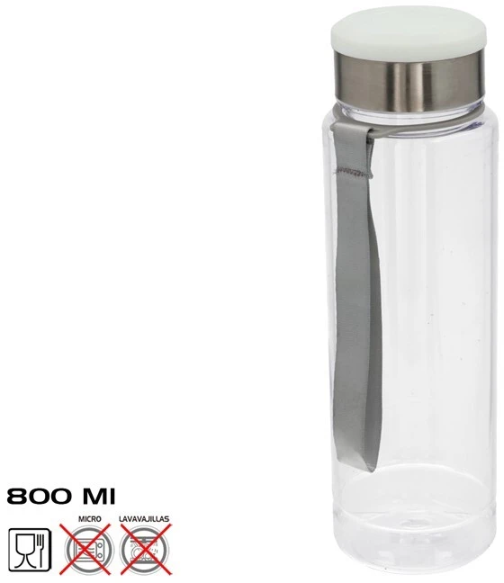 Gertuvė „Bigbuy Home“ permatomas butelis, 800 ml, 7,5 x 7,5 x 25 cm, „Summer Enjoy“