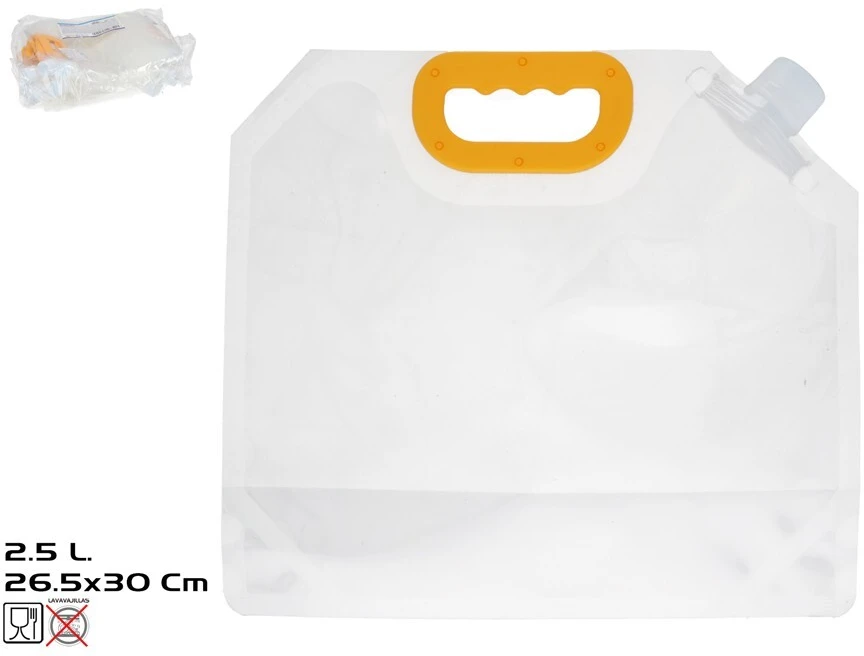 Skaidrus pikniko maisto ir vandens konteineris 2,5 l 26x29 cm, SUMMER ENJOY