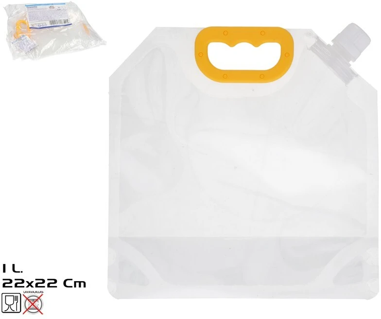 Skaidrus pikniko maisto ir vandens konteineris 1 l 21x21 cm, SUMMER ENJOY