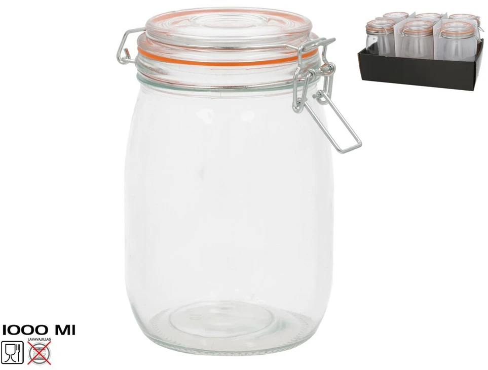 Hermetiškas indas 1000 ml, 17 x 10,3 x 14,5 cm, KITCHEN&GO