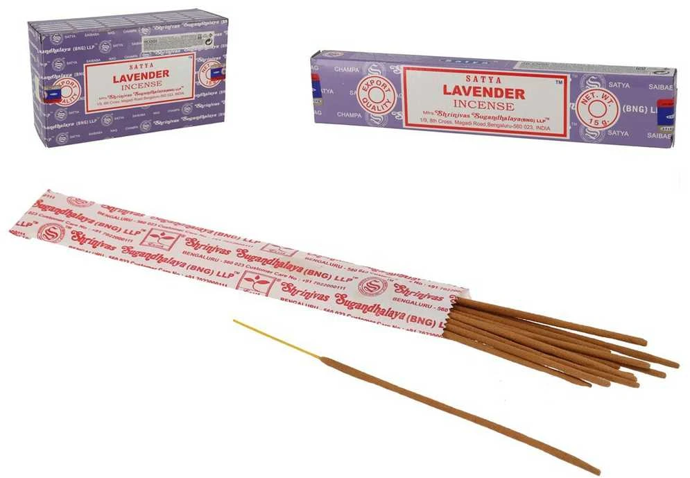 Smilkalų lazdelės Lavender, Satya, 15g