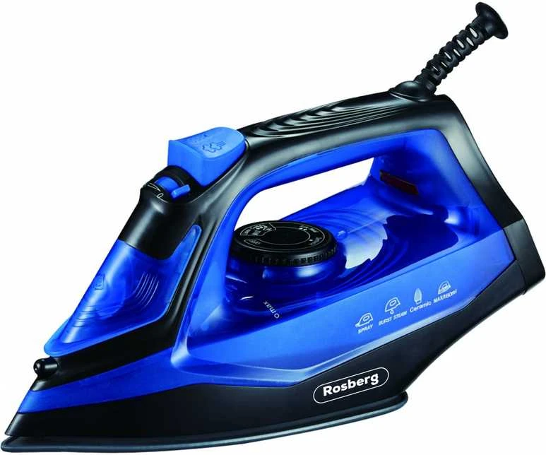 Lygintuvas Rosberg R51050G, 2200 W, 160 ml., keraminė lėkštė, mėlynas su juoda spalva
