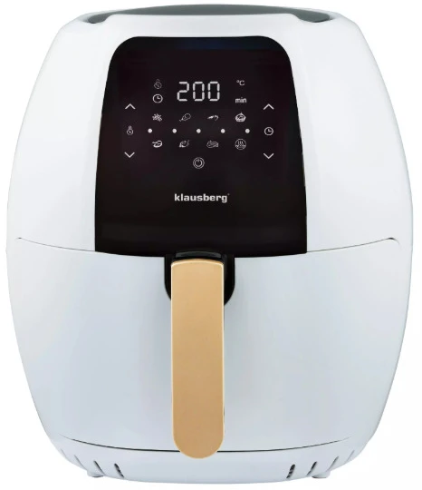 Gruzdintuvė 7,7 l oro gruzdintuvė, balta ir auksinė, Klausberg