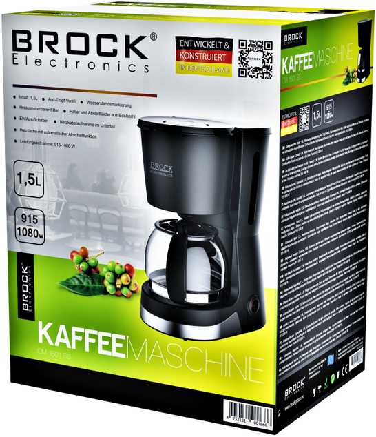 Kavos aparatas 1,5l ,Brock , 915-1080W