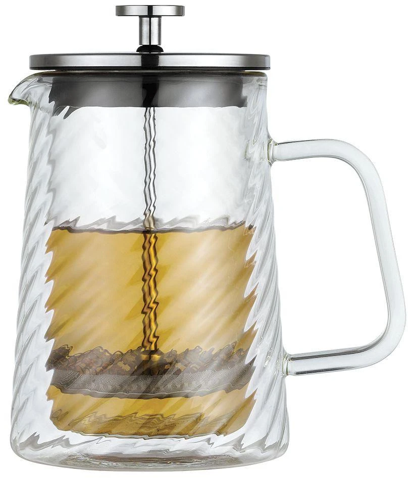 Zaparzacz Stūmoklinis kavos/arbatos virimo aparatas, stiklinis, 0,60 l, Klausberg, kb-7763