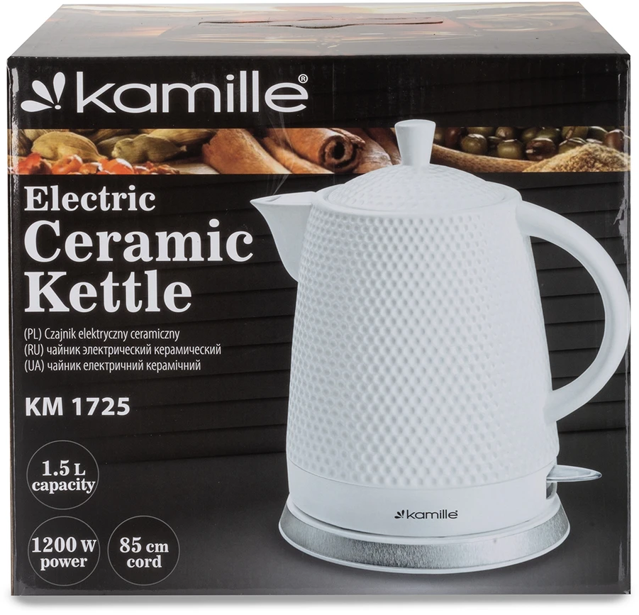 Keramikinis elektrinis virdulys 1,5L KAMILLE 1725
