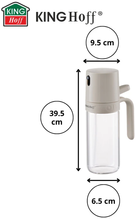 King Hoff Alyvos ir acto purkštuvas, 250 ml, stiklas, KINGHOFF KH 2005