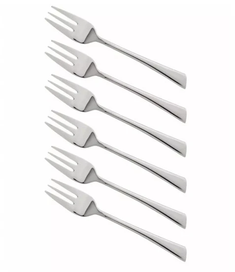 King Hoff Desertinių šakutės rinkinys, 6 vnt., 14,5 cm, poliruotas plienas, Kinghoff KH 1442